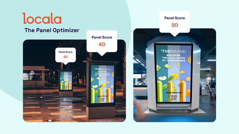 Locala's Panel Optimizer brings fresh audience insights to Digital Out-of-Home advertising, enabling brands to optimize campaigns by identifying the best locations and times for ad placement. (Photo: Business Wire)