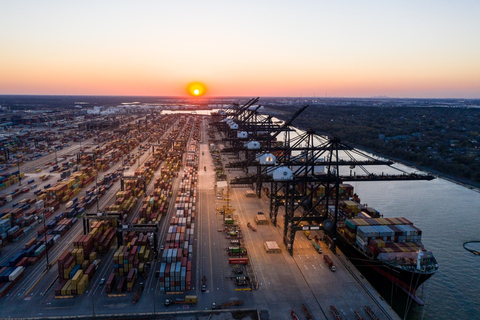 A view of the Port Houston Bayport Container Terminal along the Houston Ship Channel. (Photo: Business Wire)