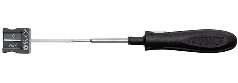 OSSIOfiber® Threaded Trimmable Fixation Nail with driver and trimmed tip sharpener (Photo: Business Wire)