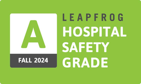 MarinHealth Medical Center in Marin County, California, has earned an “A” Hospital Safety Grade from The Leapfrog Group. (Graphic: Business Wire)