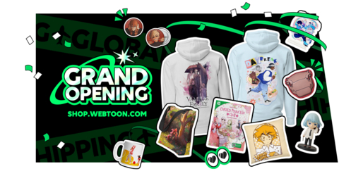 WEBTOON Shop is the official online retail destination for merchandise from WEBTOON’s biggest creators and franchises. (Graphic: Business Wire)