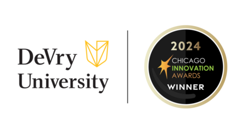 DeVry University has received the prestigious People’s Choice Award at the 23rd annual Chicago Innovation Awards for its Women + Tech Scholars program. (Graphic: Business Wire)