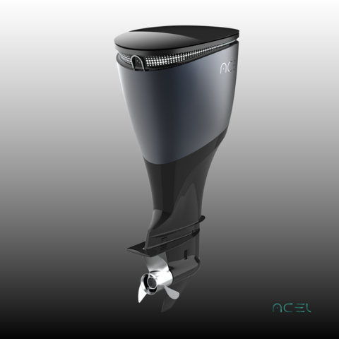 Introducing the sleek ACEL Power 250 HP electric outboard motor – technology meets elegant design. Engineered for ultimate performance and efficiency, this innovative propulsion system delivers zero-emission power, redefining marine travel with a commitment to clean technology. (Photo: Business Wire)