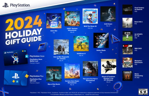 PlayStation 2024 Holiday Gift Guide (Graphic: Business Wire)