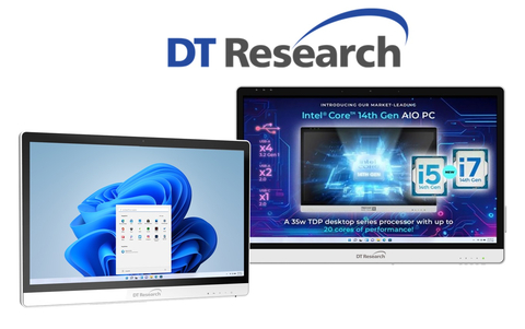 DT Research 502TF / 504TF medical All-in-One (AIO) computers and 582TM / 584TM medical-cart computers are designed to optimize point-of-care in diverse medical settings. (Graphic: Business Wire)