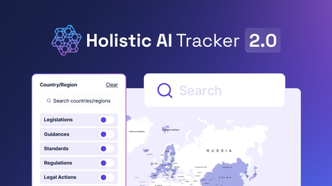 The Holistic AI Tracker 2.0 provides an at-a-glance graphical world map view of AI activity in key geographies, complete with customizable filters so you can keep track of what matters most. (Graphic: Business Wire)