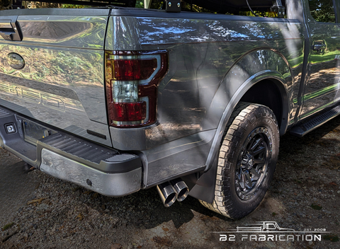 Cat-back exhaust system for the 2015-2024 Ford F-150 5.0L and EcoBoost. Available now in three sound levels from B2 Fabrication. (Photo: Business Wire)