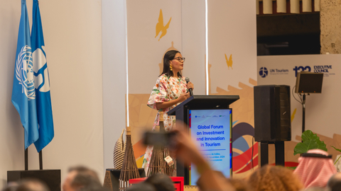 original UN Tourism Executive Director, Natalia Bayona (Photo: Business Wire)