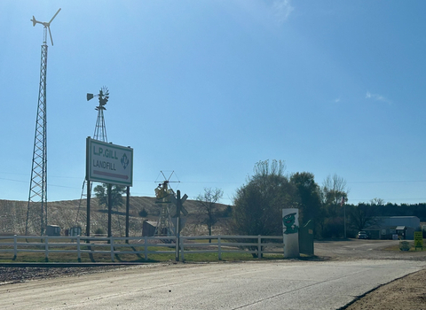 L.P. Gill landfill in Jackson, Nebraska will be home to new Vision RNG plant. (Photo: Business Wire)