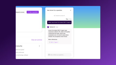 thumbnail AI-powered chat for Trust Centers. (Graphic: Business Wire)