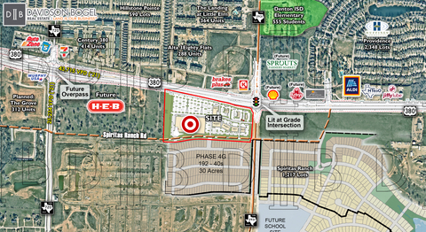 Target-Anchored Shopping Center Planned for US HWY 380 in Little Elm, Texas (Photo: Business Wire)