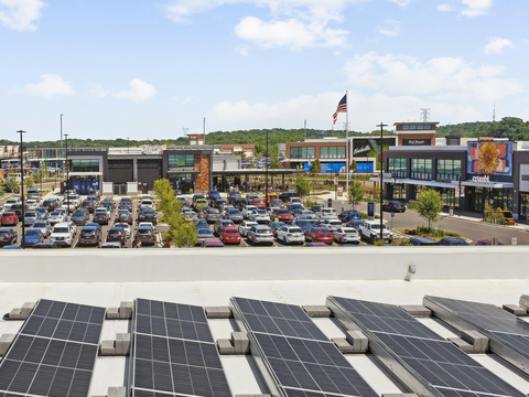 Tanger Outlets Nashville is the 20th Tanger shopping center to achieve LEED certification. The open-air outlet center in Nashville, Tennessee, which opened last year, was designed with extensive features – like on-site solar energy infrastructure – that help to address the impacts of climate change and enhance community well-being, in support of Tanger’s overall sustainability commitments. Photo credit: Tanger