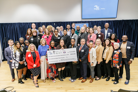 The Federal Home Loan Bank of Dallas (FHLB Dallas) joined eight member banks and eight Dallas-Fort Worth community organizations to celebrate awarding $283,000 in Partnership Grant Program (PGP) funds to the organizations. FHLB Dallas provided a 5:1 match of member funding and with its members provided more than $1.2 million in PGP funds in its five-state District. (Photo: Business Wire)