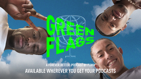 original PUMA GREEN FLAGS PODCAST (Graphic: Business Wire)