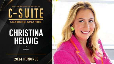 Christina Helwig, AdvoCare CEO, named as inaugural Dallas Business Journal C-Suite Leader. (Photo: Business Wire)