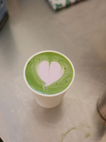 Matcha latte at Blue Hill at Stone Barns (Photo: The Japan Food Product Overseas Promotion Center)