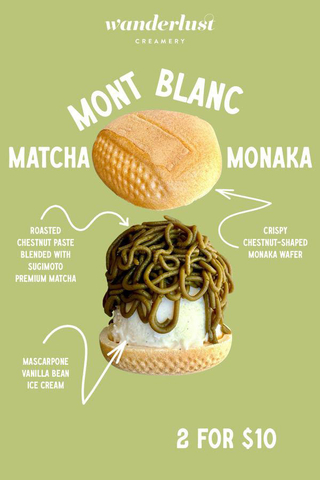 Matcha Monaka Mont Blanc at Wanderlust Creamery (Graphic: Wanderlust Creamery)