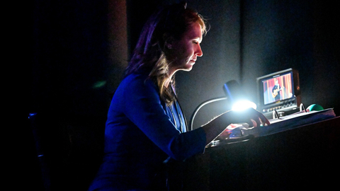 Corvias Operations Director Amber Moser volunteers as a stage director at the annual Oklahoma State Future Farmers of America convention. (Photo: Business Wire)