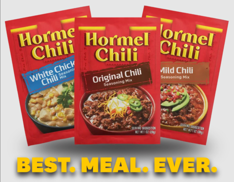 C.H. Guenther & Son and the makers of HORMEL® Chili announce the nationwide launch of the first-ever HORMEL™ Chili Seasoning Mix Packets. (Photo: Business Wire)