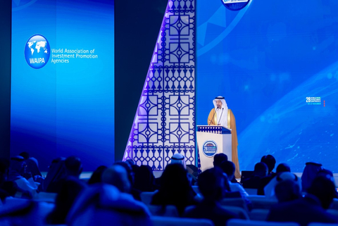 H.E. Khalid A. AlFalih, Ministe of Investment, Saudi Arabia, closes the World Investment Conference in Riyadh, Saudi Arabia (Photo: AETOSWire)