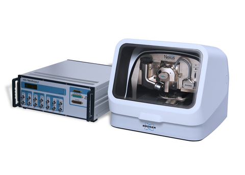 The Dimension Nexus atomic force microscope (right) with the latest-generation NanoScope 6 controller (left) (Photo: Business Wire)