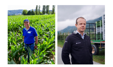 Geschäftsführer Pflanzenschutz und Saatgut Schweiz Stefan Odermatt (links) und Nachfolger Ward Clevers (rechts) (Foto: Business Wire)