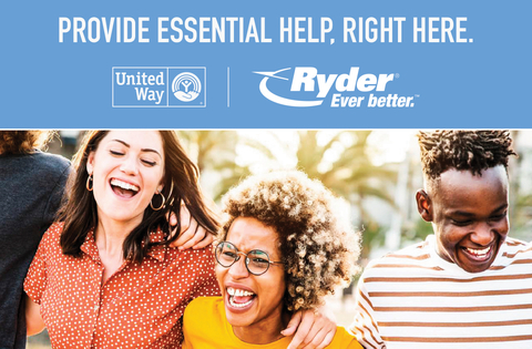 original Ryder’s annual workplace giving campaign raises $1.150 million to benefit United Way agencies throughout the United States. (Graphic: Business Wire)