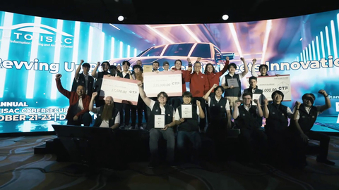 The 2024 Automotive CTF finalists and executives from VicOne and Block Harbor during the awards ceremony in Detroit (Photo: Business Wire)