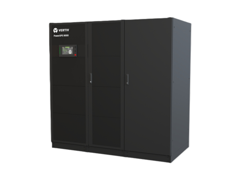 Vertiv(TM) PowerUPS 9000 uninterruptible power supply system is designed for scalability, energy-efficiency, high-power density, and robust reliability features to support large data centers and other critical applications. (Photo: Business Wire)