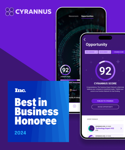 Cyrannus Honored Twice in 2024 Inc. Best in Business Awards (Graphic: Business Wire)