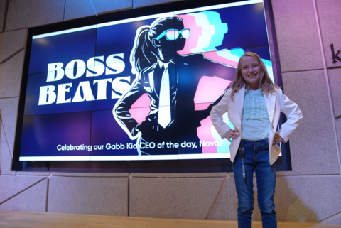 Nova Evenson, of Naples, FL, serving as Gabb's Kid CEO for the Day. Source: Gabb