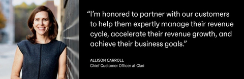 Clari Welcomes Allison Carroll as Chief Customer Officer (Graphic: Business Wire)