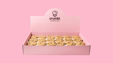 Crumbl’s fan-favorite cookies are now available on ezcater.com and the ezCater app. (Photo: Business Wire)