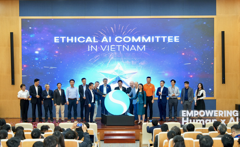 The Ethical AI Committee by Vietnam Software & IT Services Association (VINASA) kick-off ceremony was held at FPT Tower, FPT Headquarters (Photo: Business Wire)