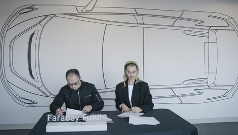 Faraday Future Announces Fashion Model and Designer Suede Brooks Signs FF 91 2.0 Futurist Alliance Lease Agreement and Becomes Latest Developer Co-Creation Officer. (Photo: Business Wire)