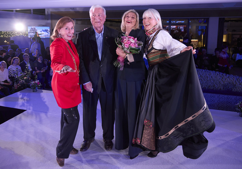 Viking today named its newest ocean ship, the Viking Vela, with a traditional naming ceremony in Trieste, Italy. Pictured here, Torstein Hagen, Chairman and CEO of Viking with Karine Hagen, Viking Executive Vice President of Product, Ivana Elice, godmother of the Viking Vela and Ann Ziff, godmother of the Viking Saturn. For more information, visit www.viking.com. (Photo: Business Wire)