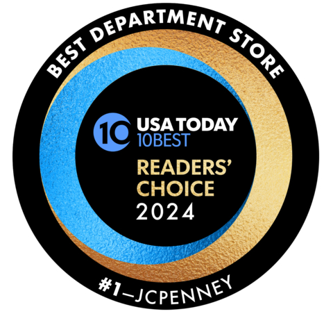 For the second year in a row, JCPenney was awarded the number one spot in USA TODAY’s 10Best Readers’ Choice Award for Best Department Store. (Graphic: Business Wire)