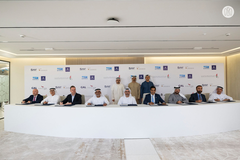 Hamdan bin Mohamed bin Zayed has witnessed the signing of an agreement between Abu Dhabi entities and Archer Aviation Inc., to launch the first commercial electric air taxi flights in Abu Dhabi and establish the first manufacturer of vertical electric vehicles in MENA region. (Photo: Business Wire)