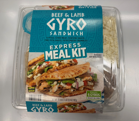 Beef & Lamb Gyro Sandwich Express Meal Kit Package (Photo: Business Wire)