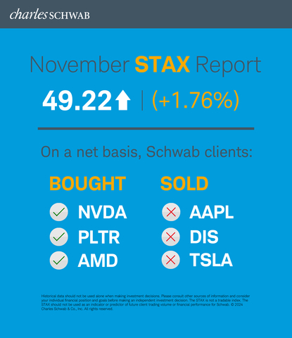 Schwab Trading Activity Index November 2024 (Graphic: Charles Schwab)