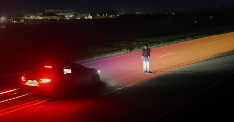 Only the pedestrian automatic emergency braking system with thermal imaging passed all nighttime tests, demonstrating superior detection capabilities independent of headlight performance. (Photo: Business Wire)