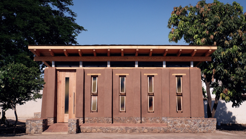 The completed schoolhouse in Amatitán, Mexico (Photo: Business Wire)