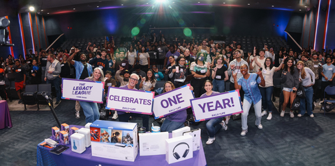 The Legacy League Game Show™ marked its one-year anniversary where it debuted in 2023: at the 2024 EntreprenUTSA event at the University of Texas San Antonio, for which Experian was a lead sponsor. The Legacy League Game Show™, powered by Experian’s B.A.L.L. For Life™ (www.experian.com/legacy) program, is a live interactive financial empowerment experience that takes financial literacy to the next level. Think “Price Is Right” meets “Tuesday Trivia” and “Family Feud.” Contestants go head-to-head on credit knowledge-related challenges. Experian modernizes conversations about money matters with an MVP host, live DJ and “Timeouts with Tina,” Experian’s credit expert. (Photo: Business Wire)