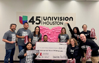 Univision Houston check presentation for the 2024 St. Jude Promesa y Esperanza® (Promise and Hope) broadcast (Photo: Business Wire)