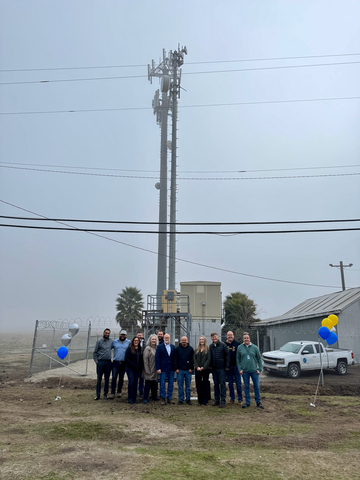 The unWired Broadband team at their new tower site in Isleton, CA. (Photo: Business Wire)