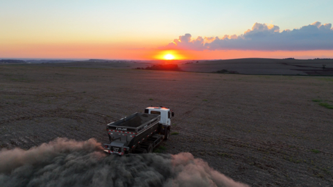 In just over a year of operations in Brazil, Terradot has spread more than 48,000 tons of rock over 1,800 hectares of agricultural land. (Photo: Business Wire)