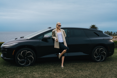 Fashion Model and Designer Suede Brooks Took Delivery of Her New FF 91 2.0 Futurist Alliance on Thursday, Dec. 12. (Photo: Business Wire)