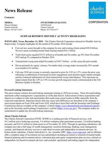 .PDF of press release and table