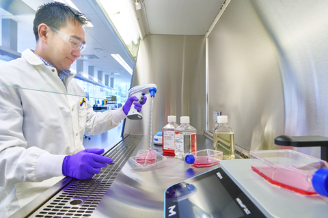 MilliporeSigma scientist working in company's Burlington, MA, USA cell culture facility (Photo: Business Wire)