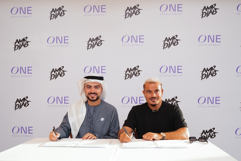 ONE Development Announces Strategic Collaboration with The Legend Amr Diab as Brand Ambassador (Photo: AETOSWire)